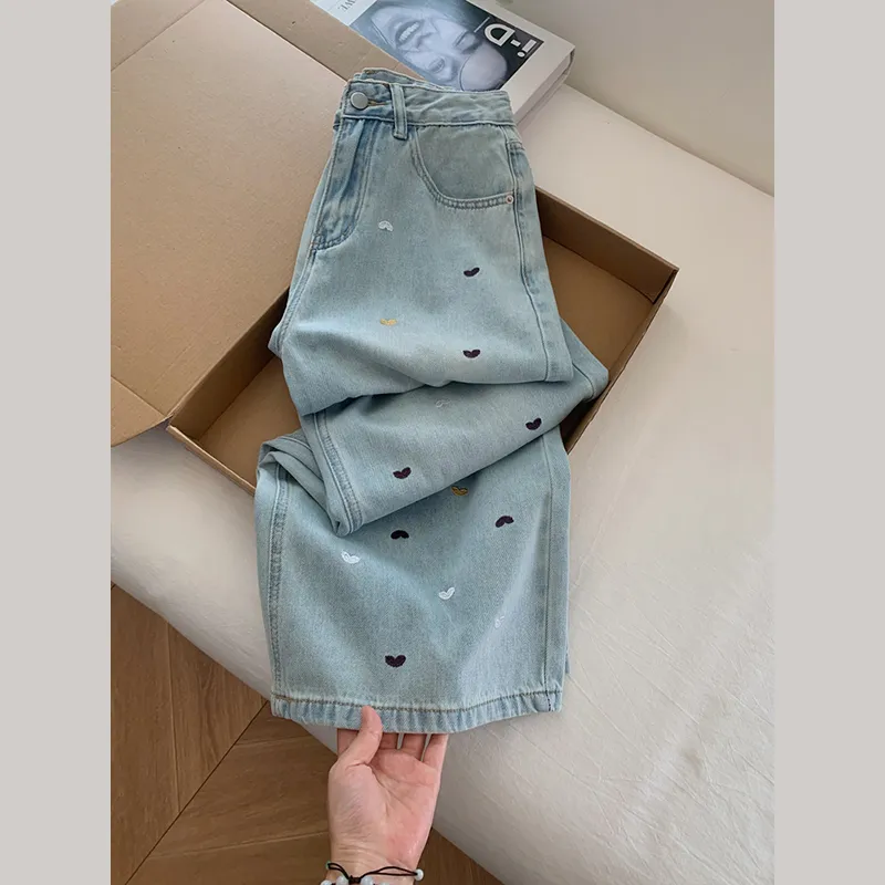 OUBO Jeans Women's Light Blue-2