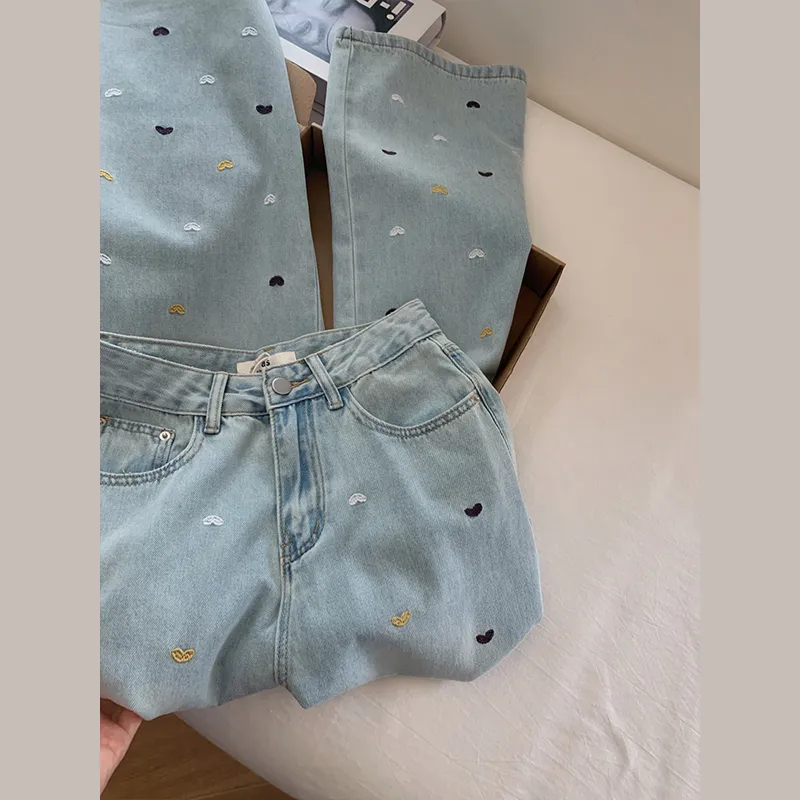 OUBO Jeans Women's Light Blue-5