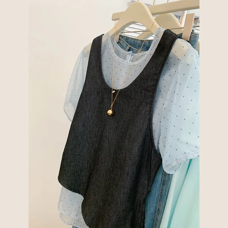 OUBO Shirts Women's Black Gray Green-6