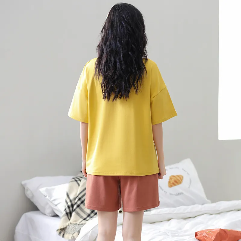 FOREVER 21 Pajama Set Women's Yellow-1