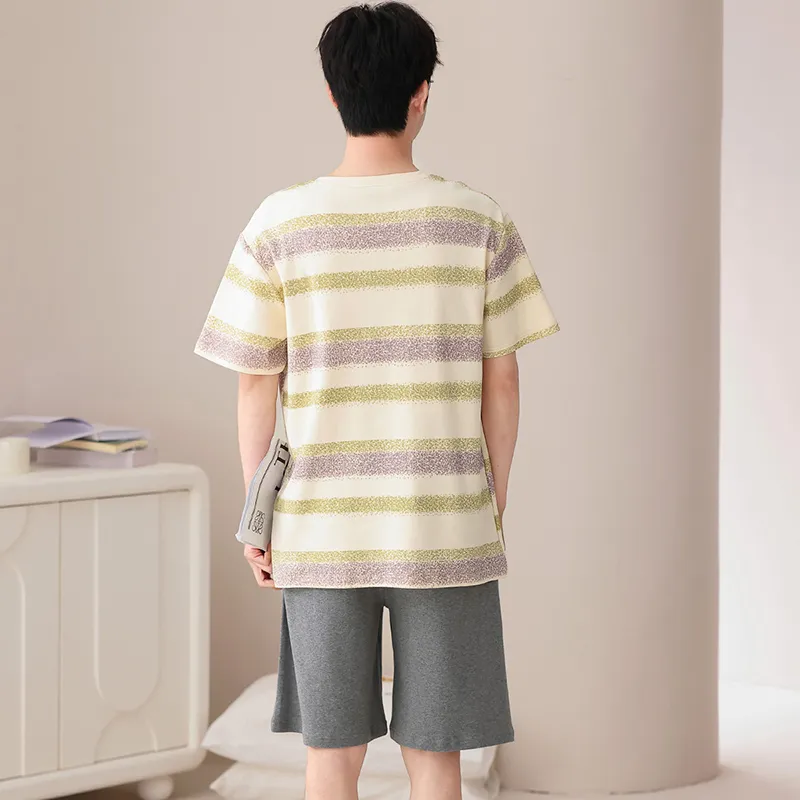 FOREVER 21 Pajama Set Men's Light Yellow-1