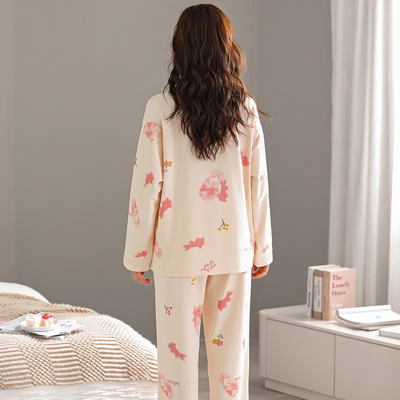 FOREVER 21 Pajama Set Women's Apricot-1