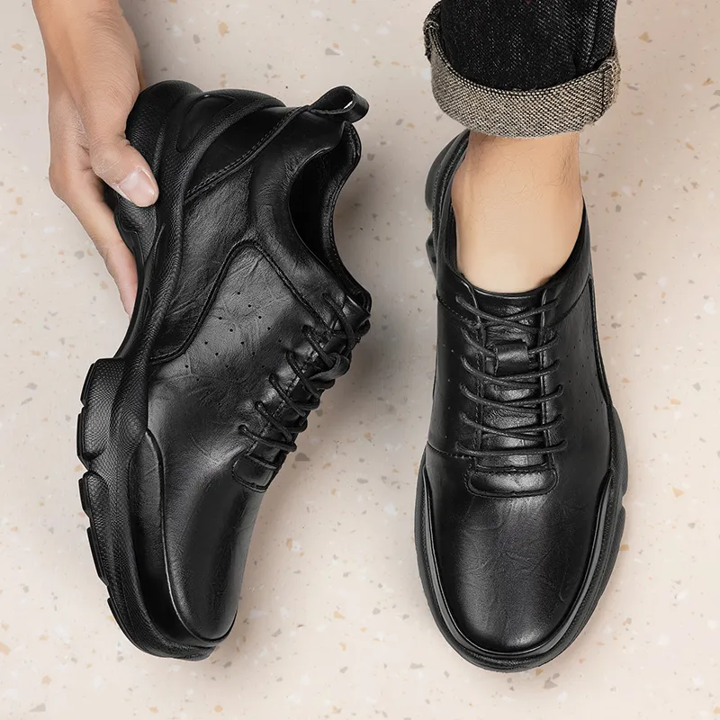 Bull Thunder Breathable Height Increase Low Top Casual Shoes Unisex-10