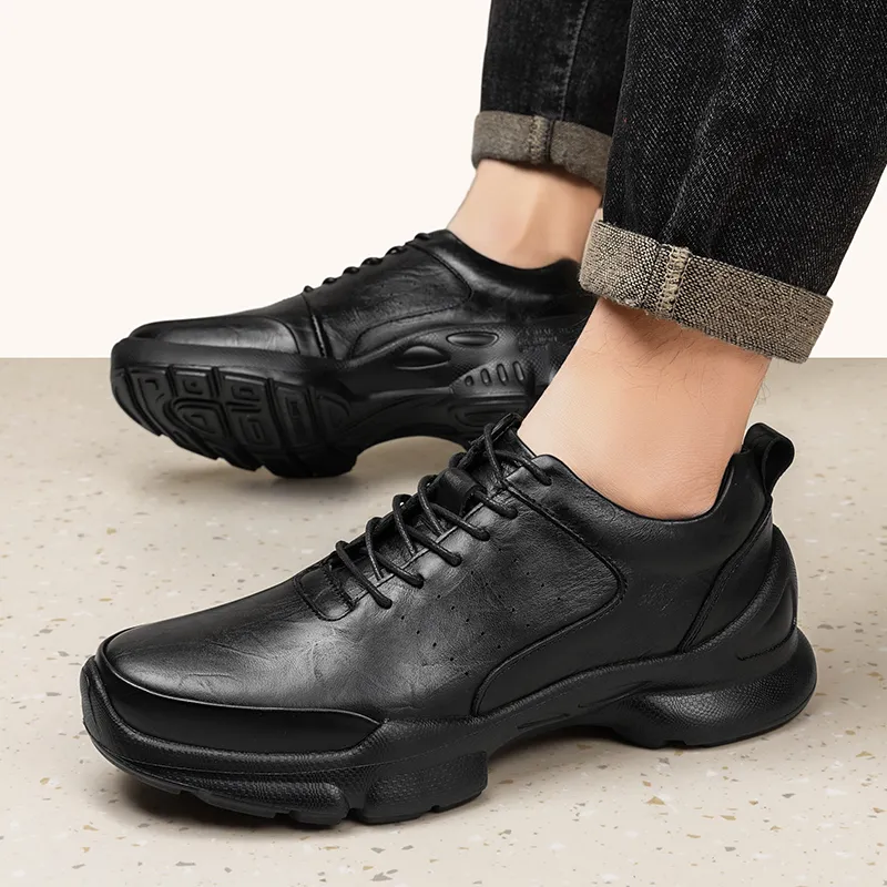 Bull Thunder Breathable Height Increase Low Top Casual Shoes Unisex-9