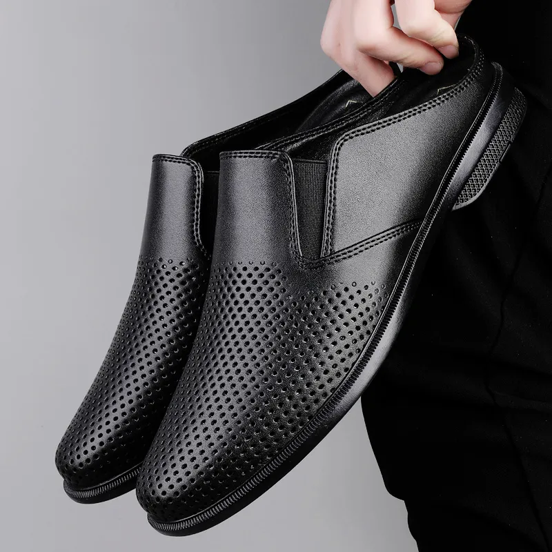 Bull Thunder Abrasion Resistant Slip Resistant Closed Toe Slippers Men's Black-4
