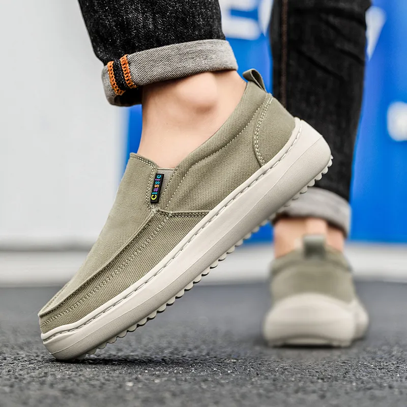 Bull Thunder Breathable And Lightweight Low Top Canvas Shoes Men's-4