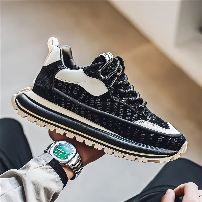Bull Thunder Breathable Height Increase Low Top Casual Shoes Men's-11