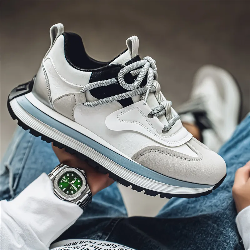 Bull Thunder Cushioning Height Increase Low Top Chunky Sneakers Men's-6