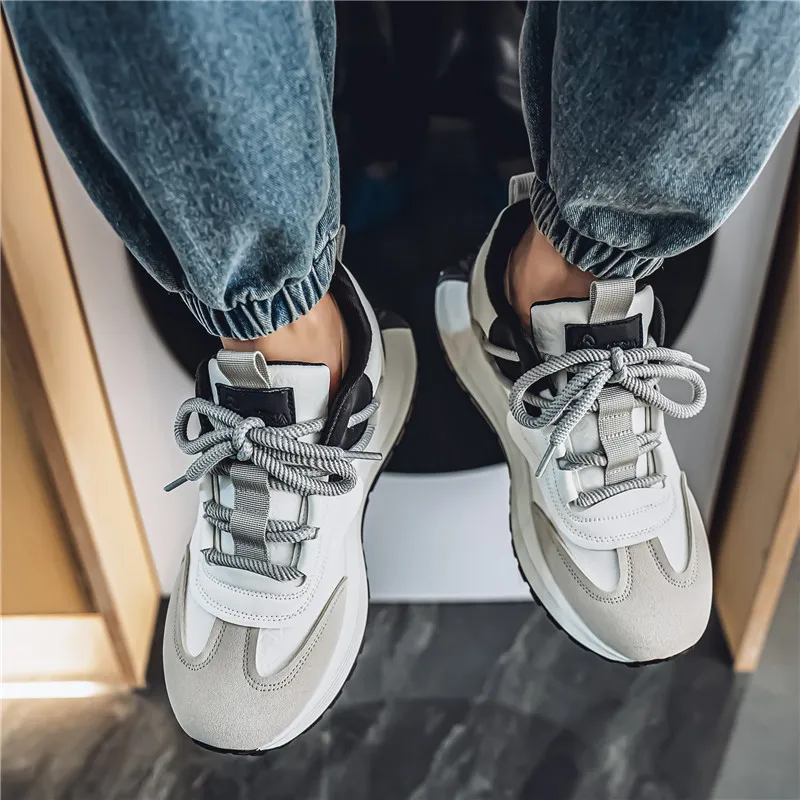 Bull Thunder Cushioning Height Increase Low Top Chunky Sneakers Men's-7