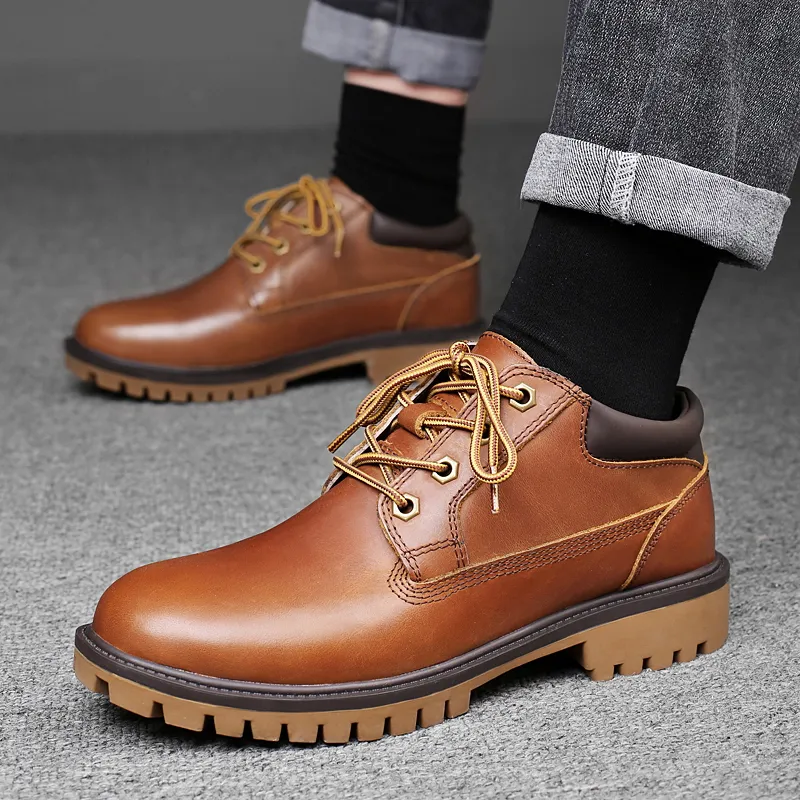 Bull Thunder Work Boots Unisex Brown-6