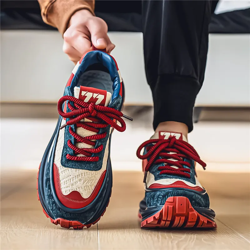 Bull Thunder Breathable Height Increase Low Top Casual Shoes Men's-3