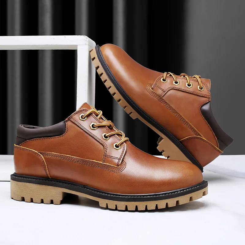 Bull Thunder Work Boots Unisex Brown-1