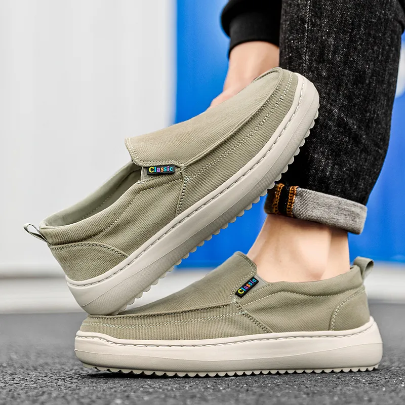 Bull Thunder Breathable And Lightweight Low Top Canvas Shoes Men's-2