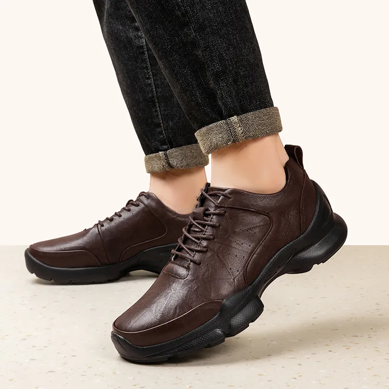 Bull Thunder Breathable Height Increase Low Top Casual Shoes Unisex-17