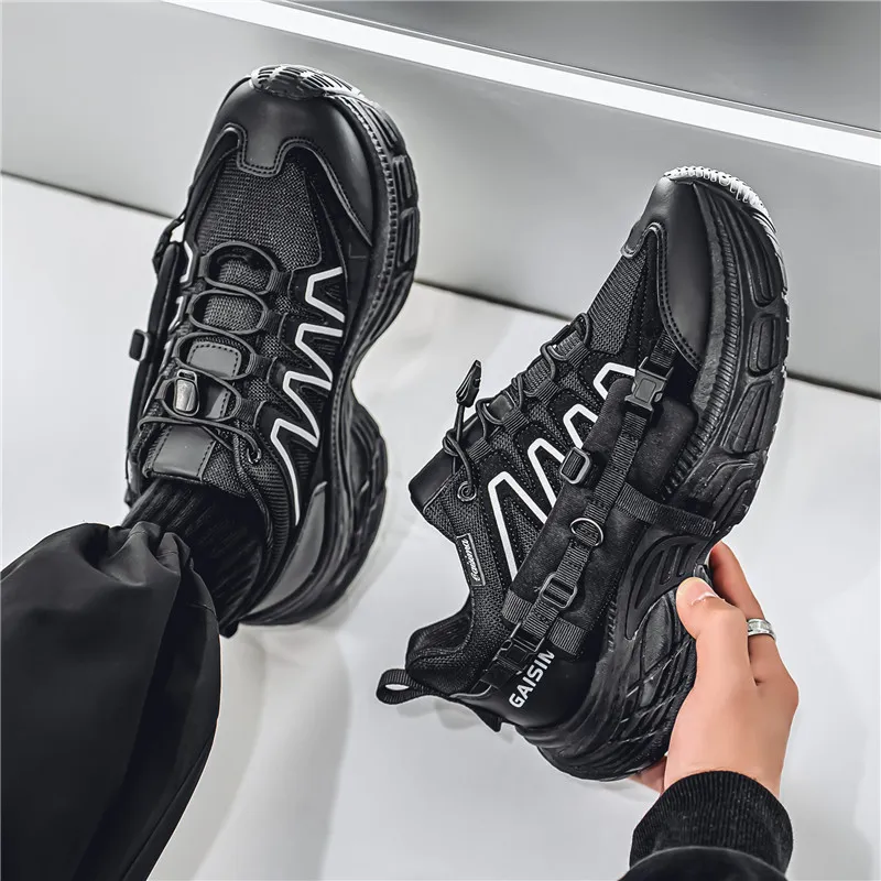 Bull Thunder Breathable Height Increase Low Top Chunky Sneakers Men's-7