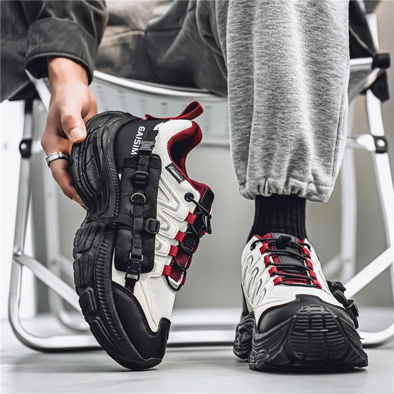 Bull Thunder Breathable Height Increase Low Top Chunky Sneakers Men's-12