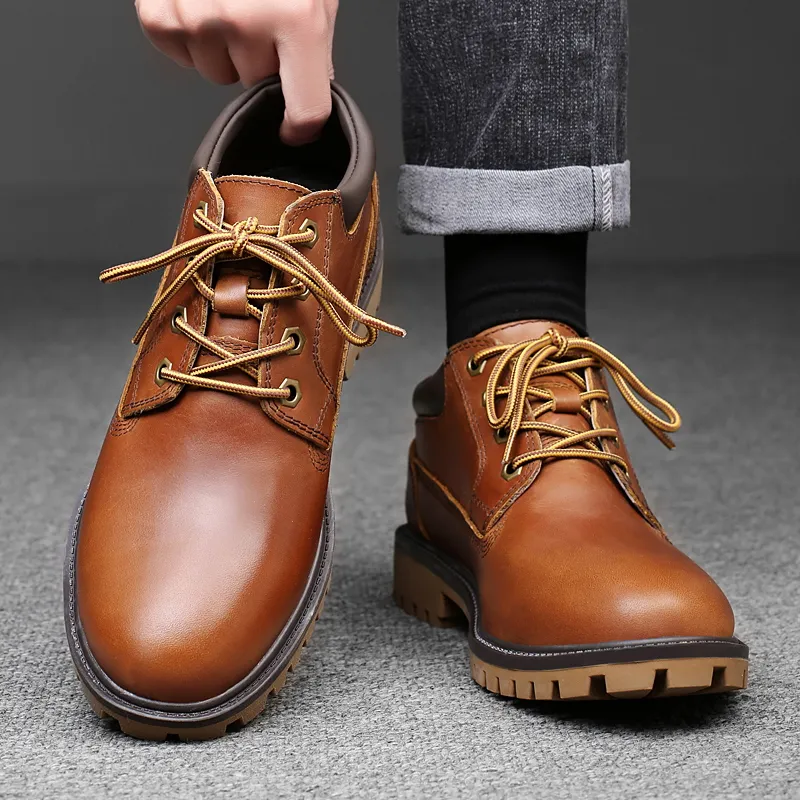 Bull Thunder Work Boots Unisex Brown-3