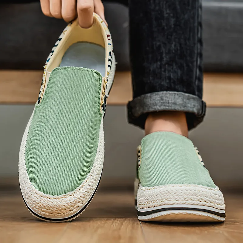 Bull Thunder Lightweight And Wear-resistant Low-Top Canvas Shoes Men's-1