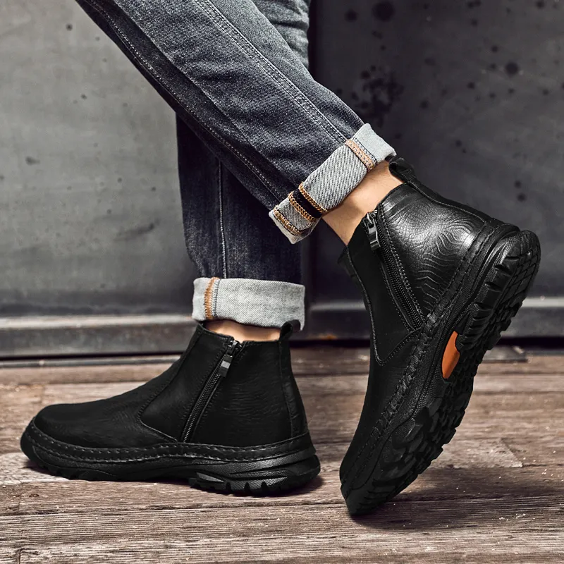 Bull Thunder Ankle Boots Men's Black-2