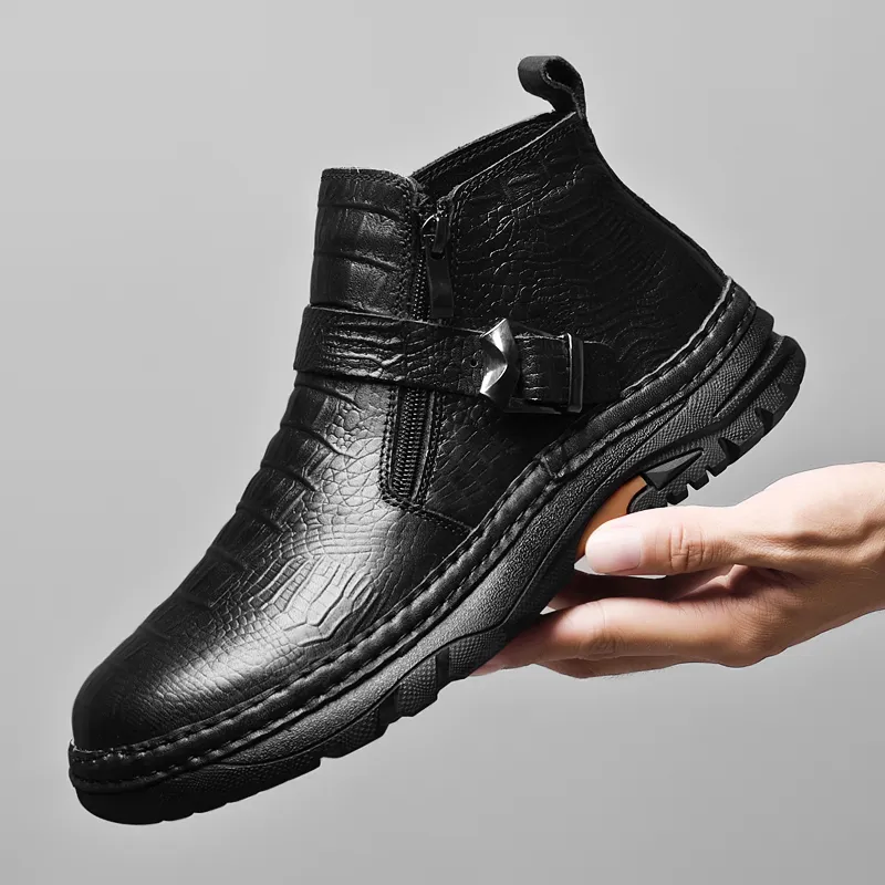 Bull Thunder Ankle Boots Men's Black-2