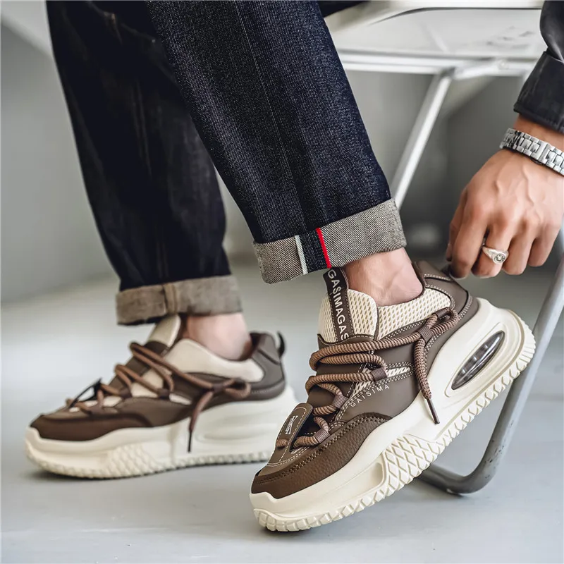 Bull Thunder Lightweight Height Increasing Low-Top Casual Shoes Men's-8