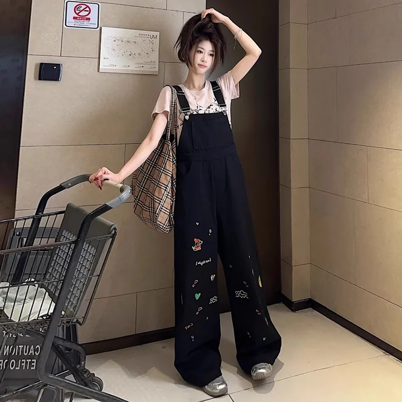 DEDY Overalls Women's Black-3