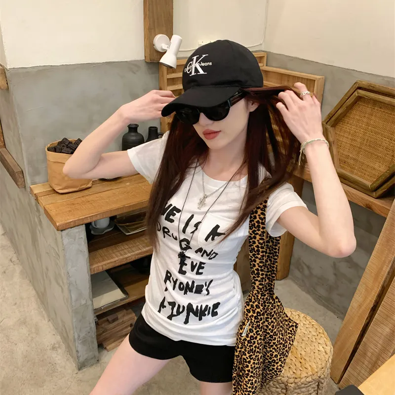 DEDY T Shirts Women's White Shopping Bag-5