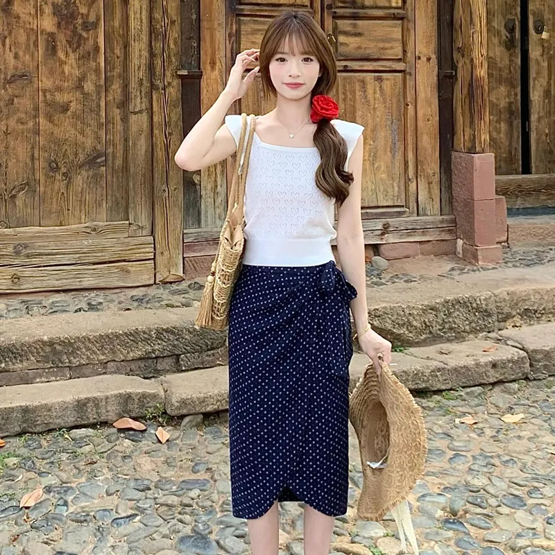 DEDY Two Piece Skirt Sets Women's-5