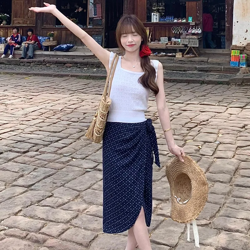 DEDY Two Piece Skirt Sets Women's-3