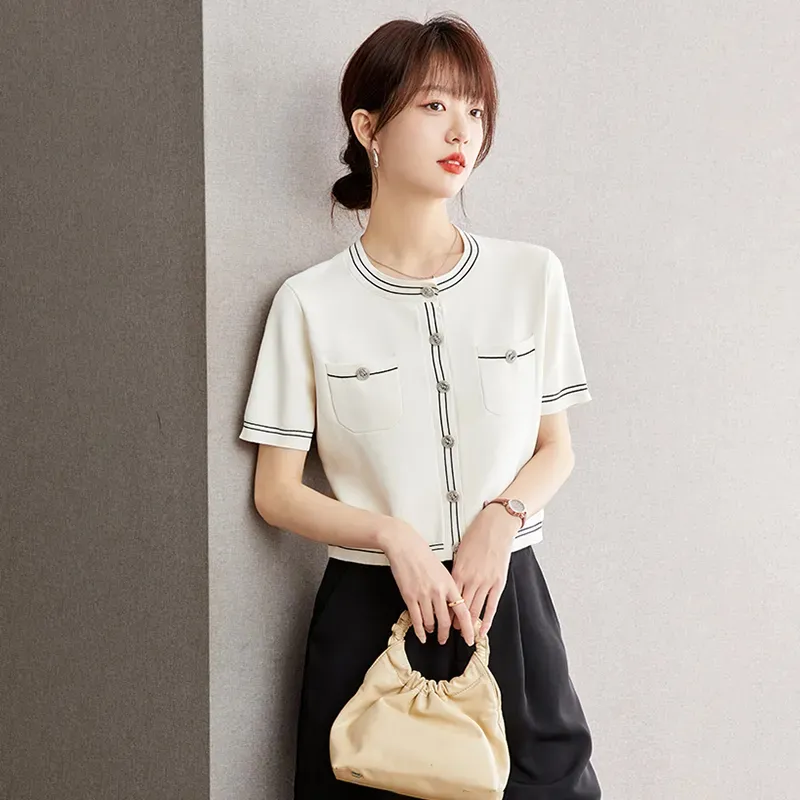 DEDY Knitwear Women's Apricot Shopping Bag-4