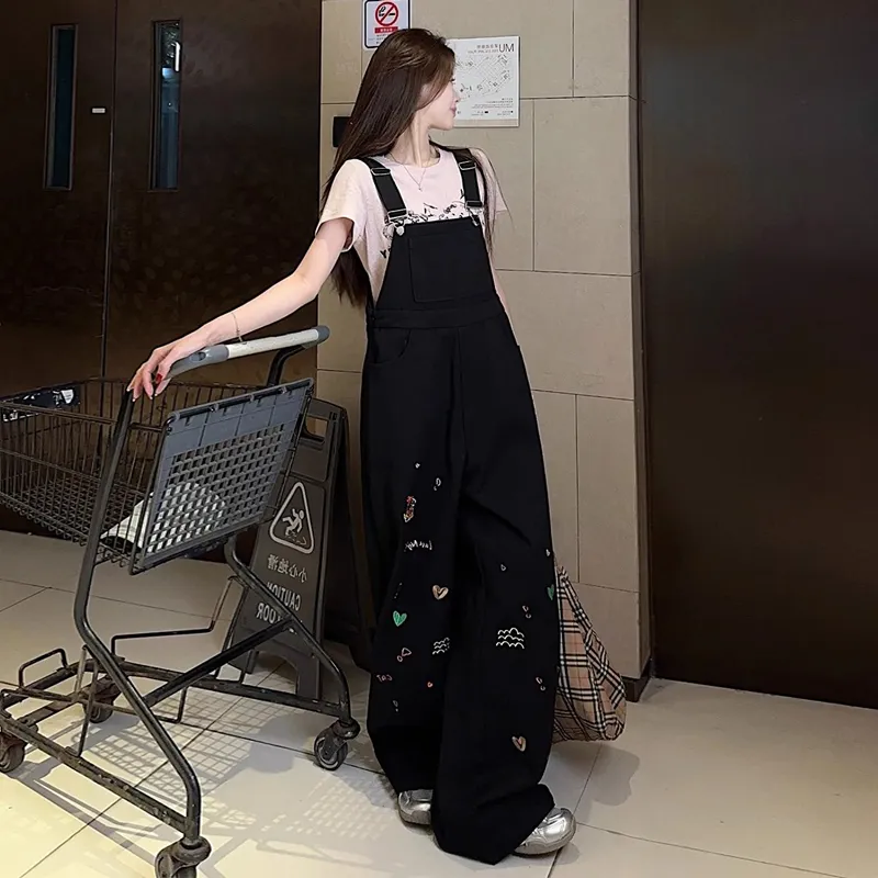 DEDY Overalls Women's Black-4
