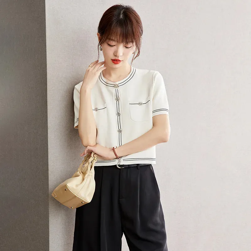DEDY Knitwear Women's Apricot Shopping Bag-3