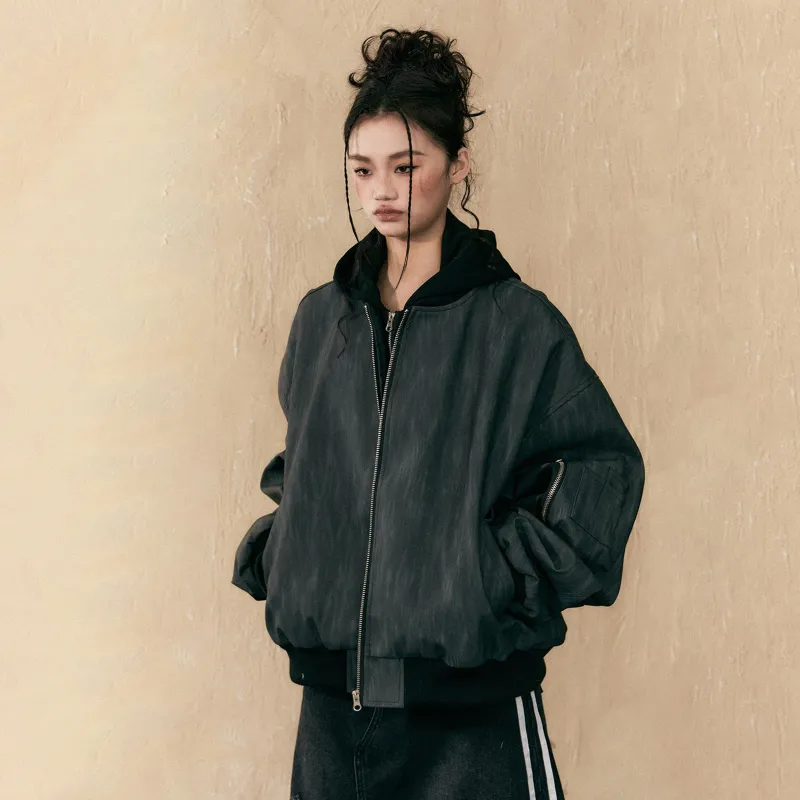 NEVER RULE Jackets Coats Unisex Black Gray Color-3