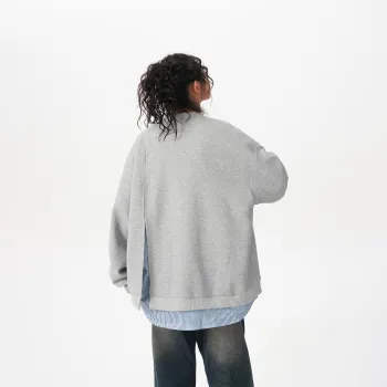 NEVER RULE Sweatshirt Unisex Gray