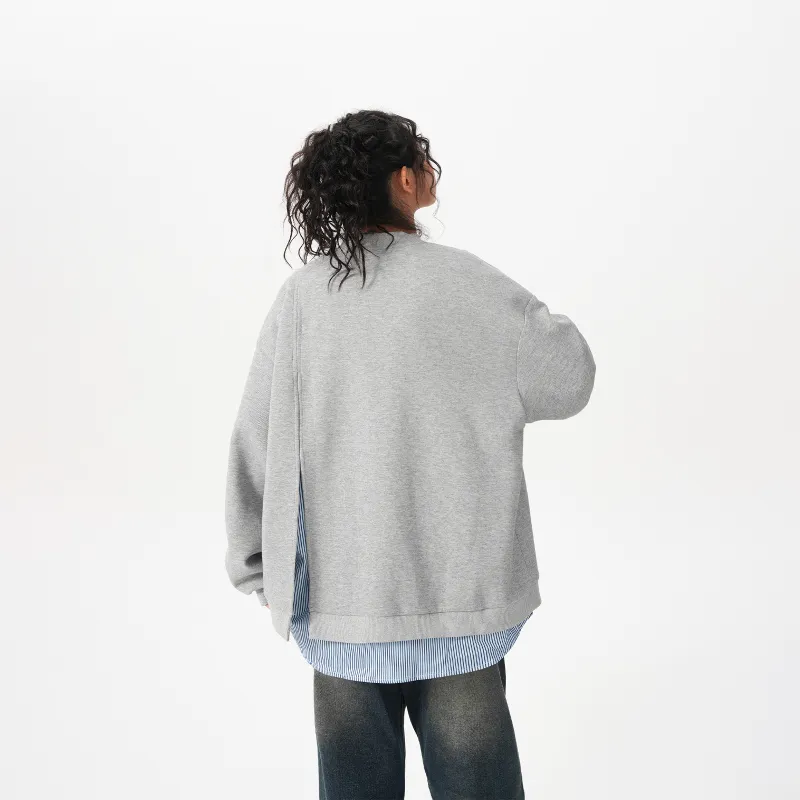 NEVER RULE Sweatshirt Unisex Gray-0