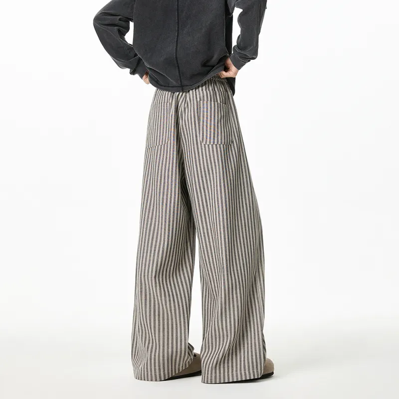 NEVER RULE Casual Pants Unisex Gray-4