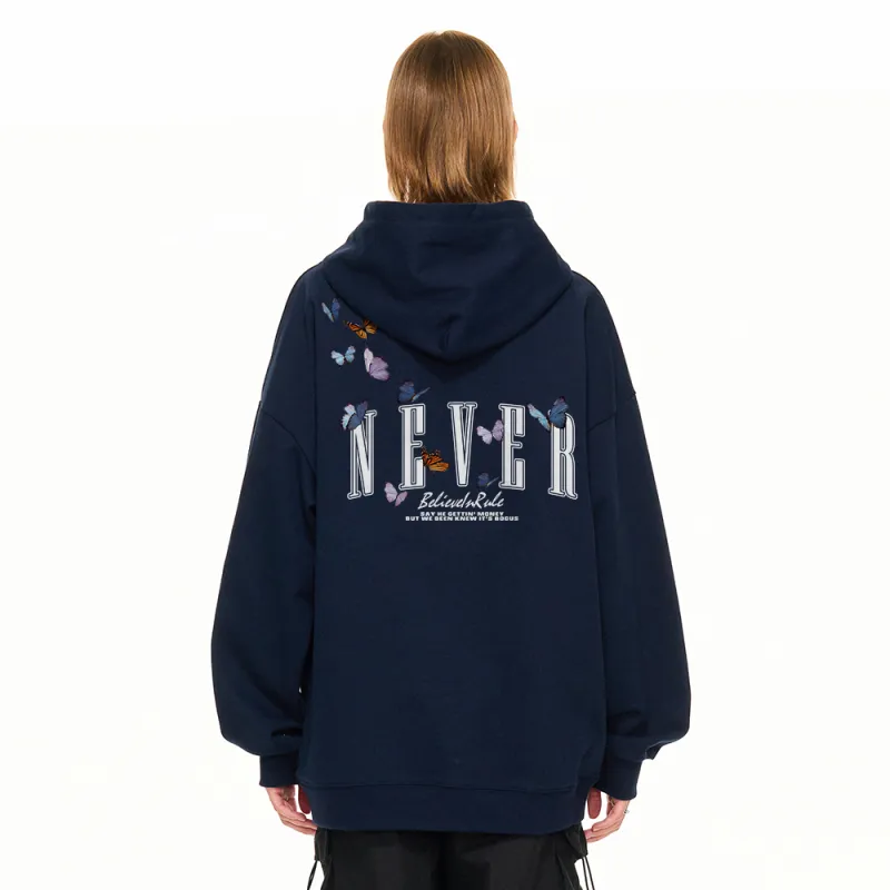 NEVER RULE Sweatshirt Unisex White Heather Gray-9