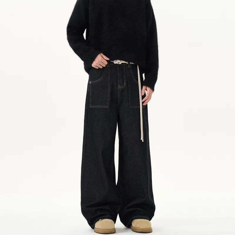 NEVER RULE Jeans Unisex Matte Black-4
