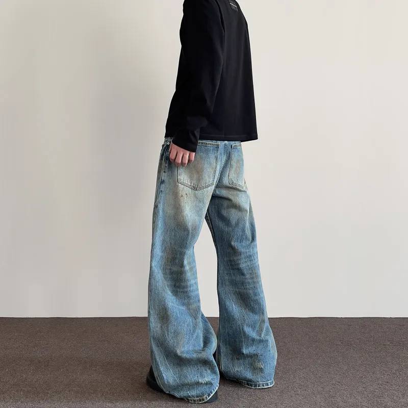 NEVER RULE Jeans Unisex Ice Blue-2