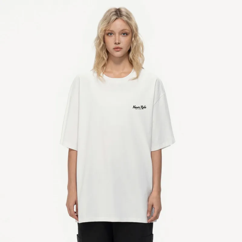 NEVER RULE Short Sleeved T Shirts Unisex-2
