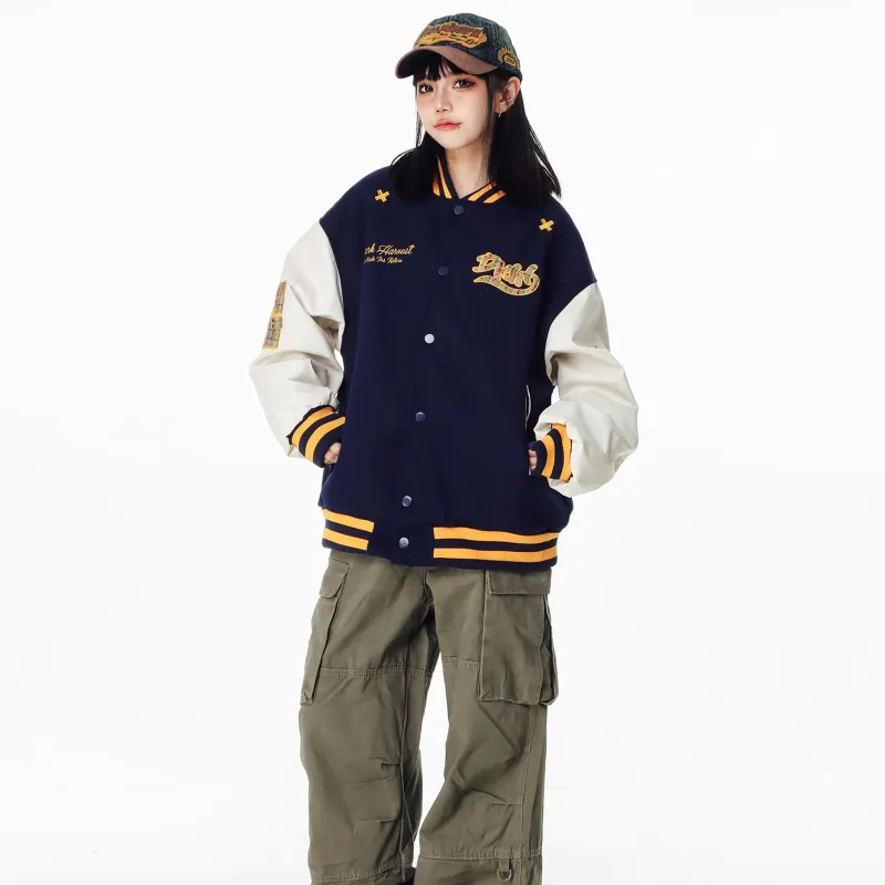 NEVER RULE Baseball Jacket Unisex-5