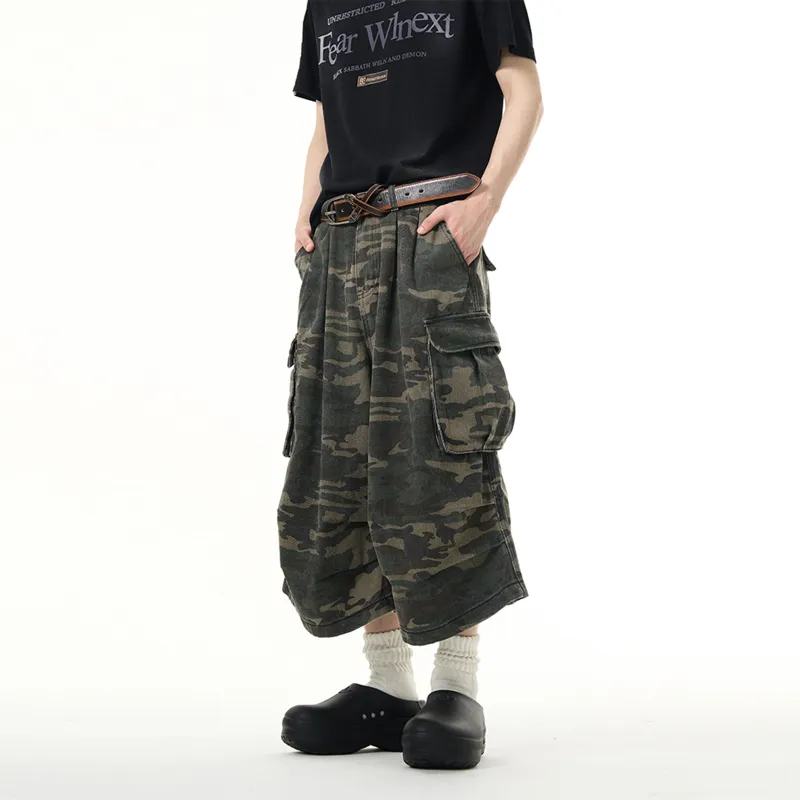 NEVER RULE Casual Shorts Unisex Camouflage-1
