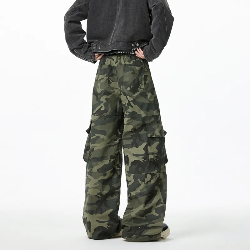 NEVER RULE Casual Pants Unisex Green-4