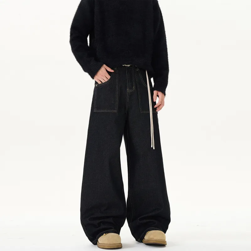 NEVER RULE Jeans Unisex Matte Black-2