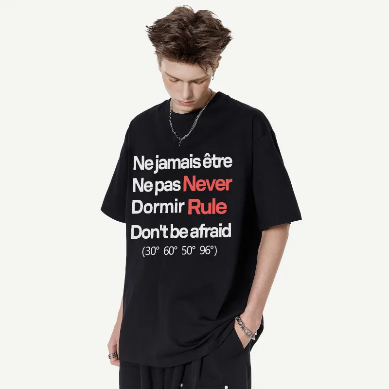 NEVER RULE T Shirts Unisex-3