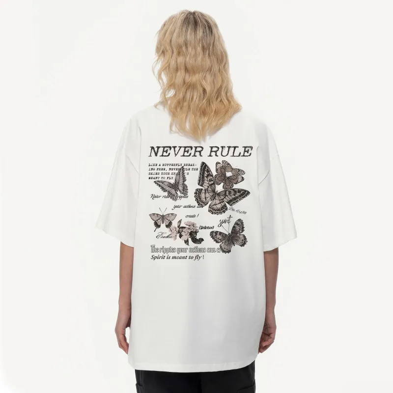 NEVER RULE T Shirts Unisex-5