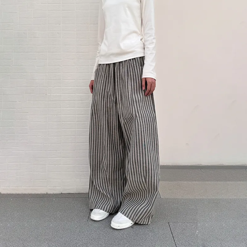 NEVER RULE Casual Pants Unisex Gray-4