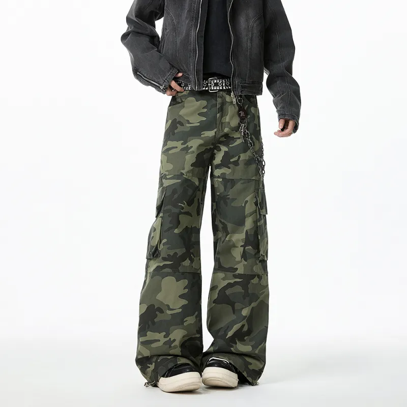 NEVER RULE Casual Pants Unisex Green-2