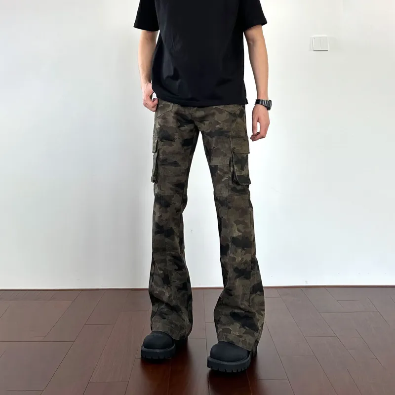 NEVER RULE Casual Pants Unisex Camouflage-1