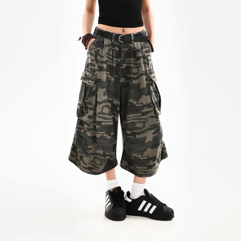 NEVER RULE Casual Shorts Unisex Camouflage-2